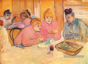 prostituées autour d’une table Toulouse Lautrec Henri de Peinture à l'huile